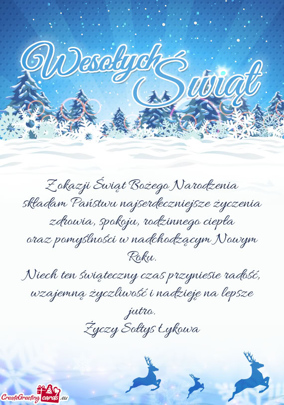 Wzajemną życzliwość i nadzieję na lepsze jutro