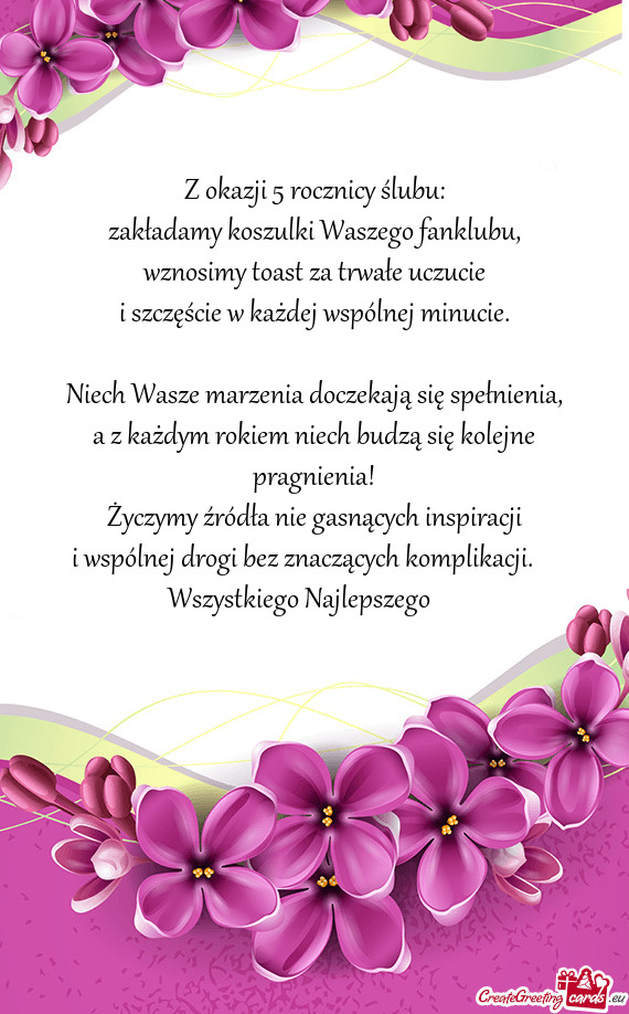 Wznosimy toast za trwałe uczucie