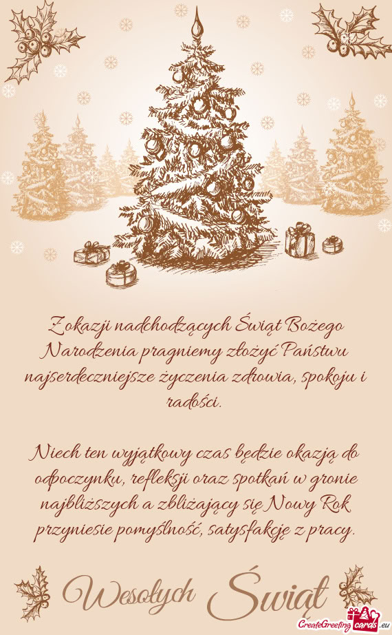 Ych a zbliżający się Nowy Rok przyniesie pomyślność, satysfakcję z pracy