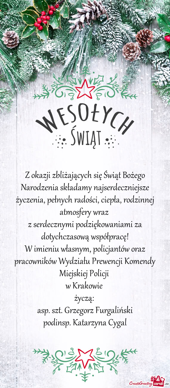Ych radości, ciepła, rodzinnej atmosfery wraz