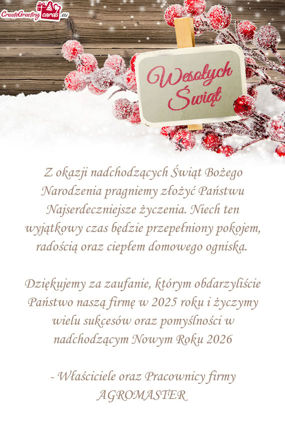 Yczenia. Niech ten wyjątkowy czas będzie przepełniony pokojem, radością oraz ciepłem domowego
