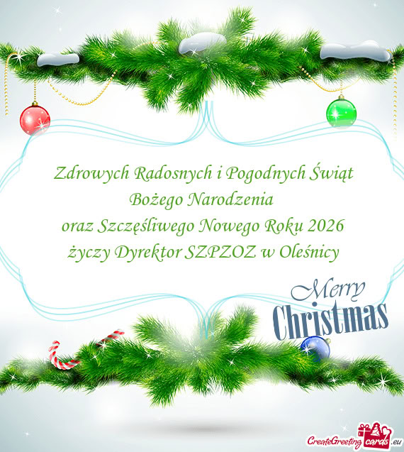 Yczy Dyrektor SZPZOZ w Oleśnicy