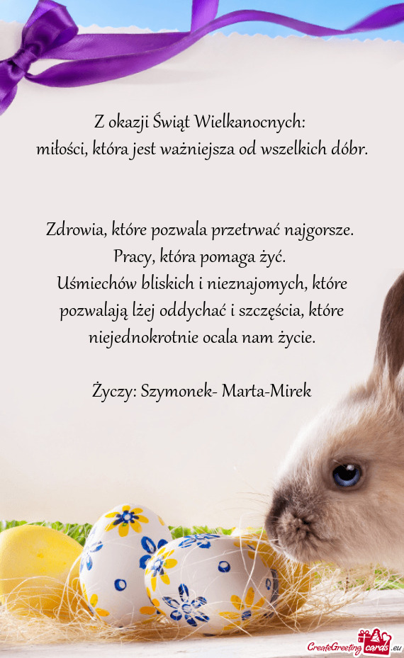 ?yczy: Szymonek- Marta-Mirek