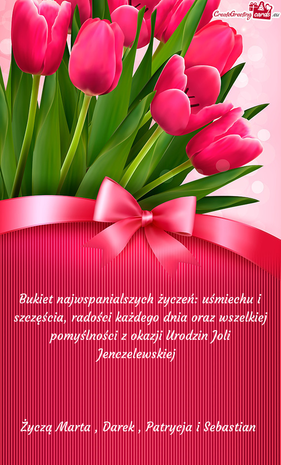 Yślności z okazji Urodzin Joli Jenczelewskiej
