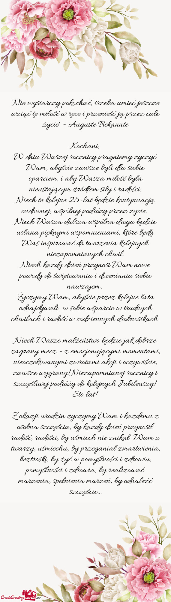 Z całe życie" - Auguste Bekannte