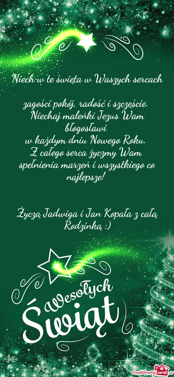 Z całego serca życzmy Wam