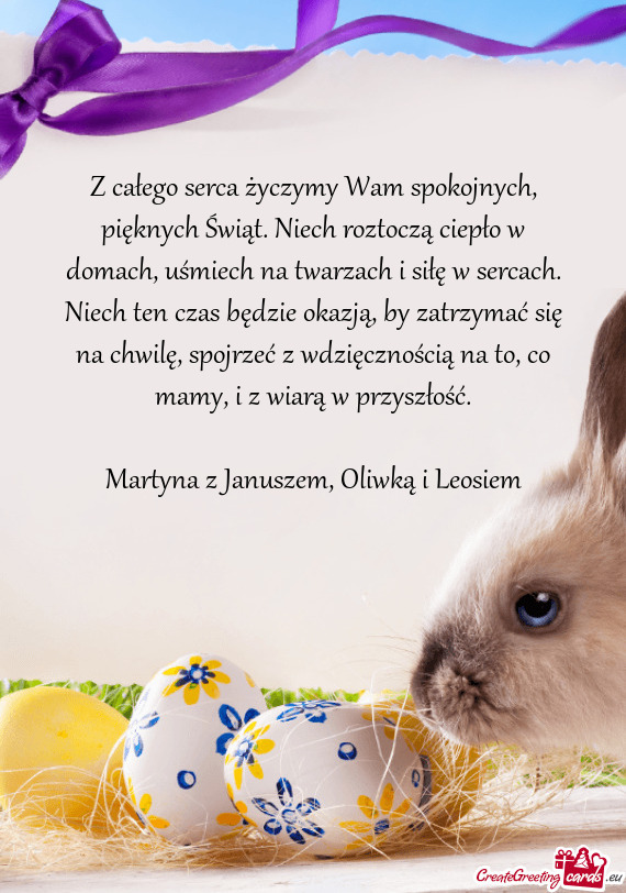 Z całego serca życzymy Wam spokojnych, pięknych Świąt. Niech roztoczą ciepło w domach, uśmie