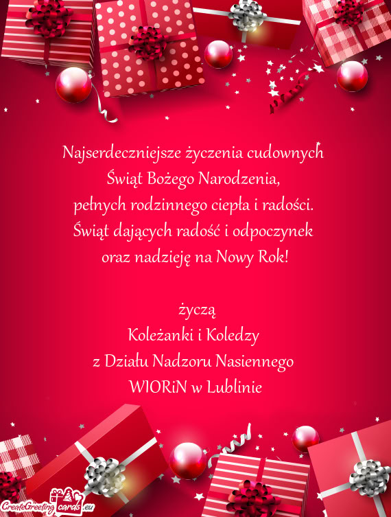 Z Działu Nadzoru Nasiennego