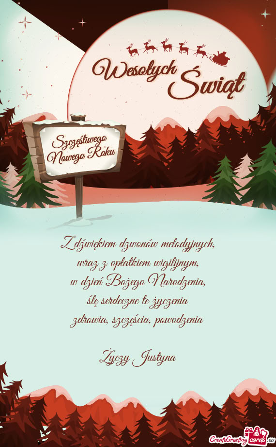 Z dźwiękiem dzwonów melodyjnych,  wraz z opłatkiem wigilijnym,  w dzień