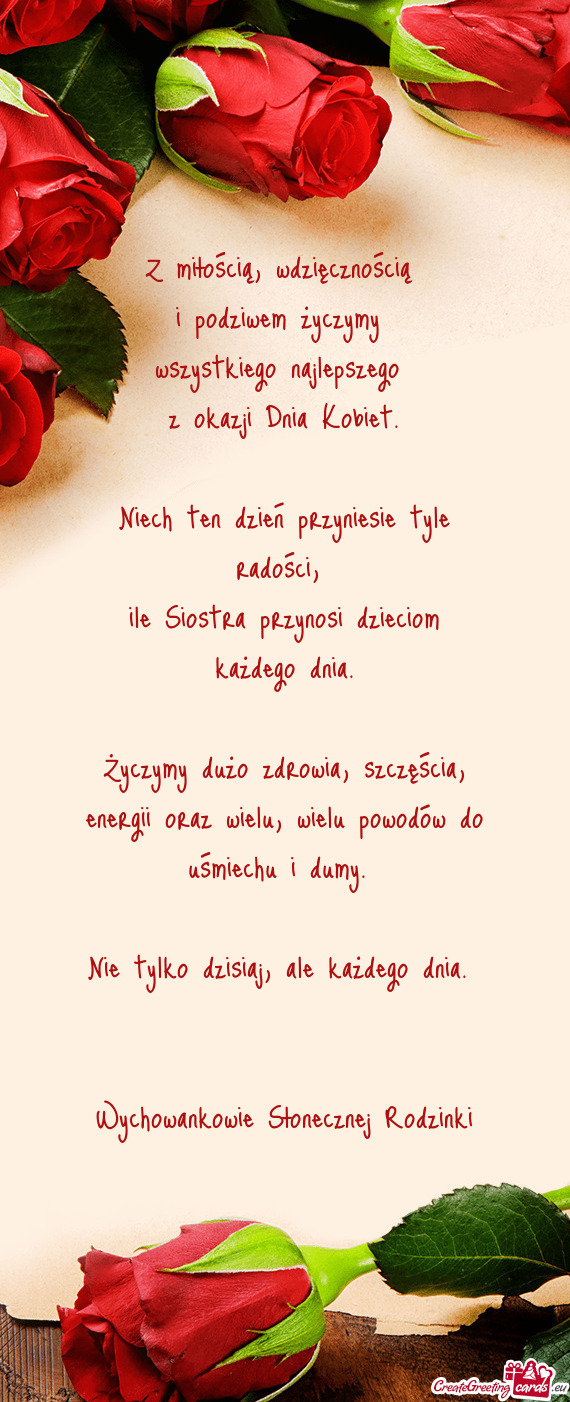 Z miłością, wdzięcznością