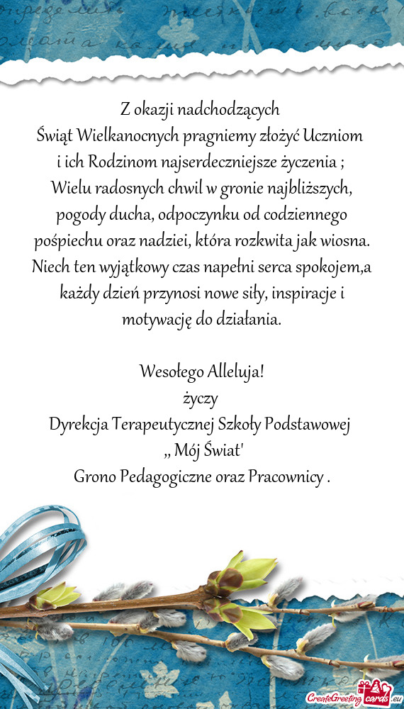 Z nadziei, która rozkwita jak wiosna