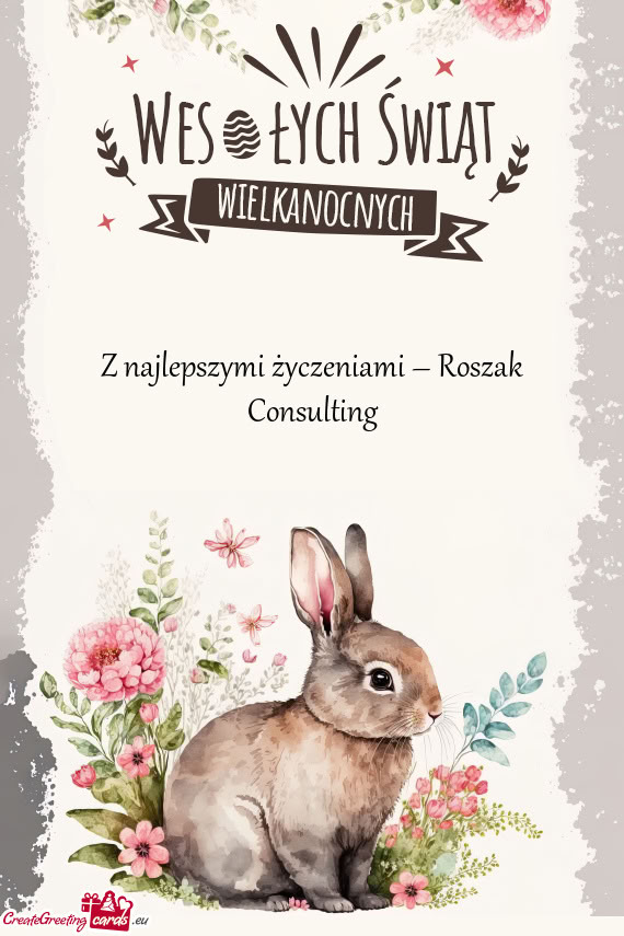 Z najlepszymi życzeniami – Roszak Consulting