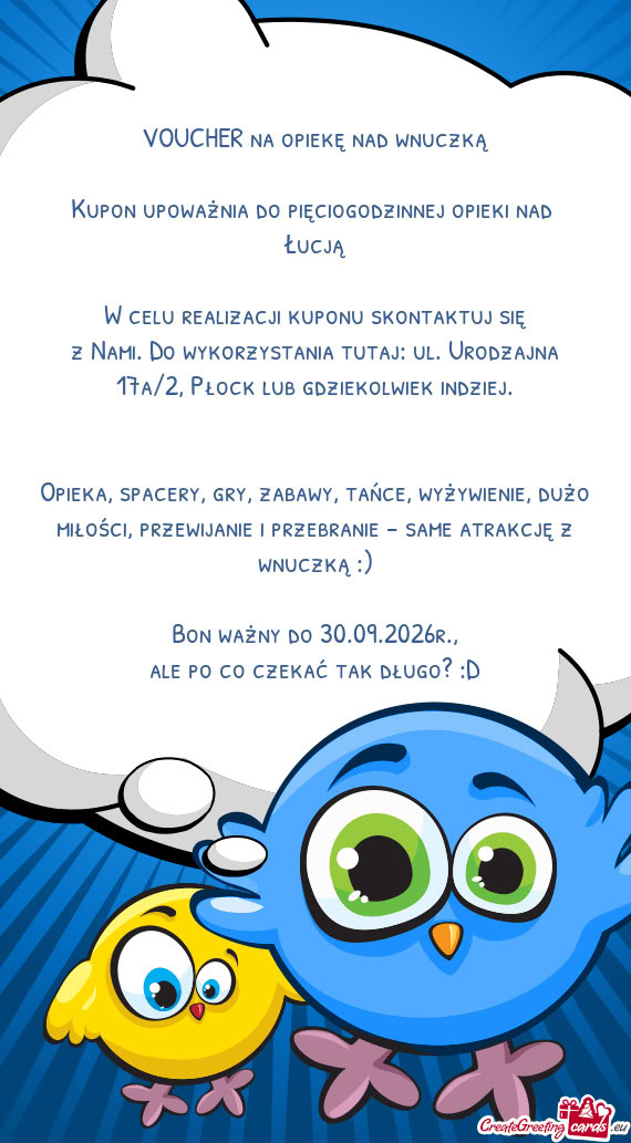 Z Nami. Do wykorzystania tutaj: ul. Urodzajna 17a/2, Płock lub gdziekolwiek indziej