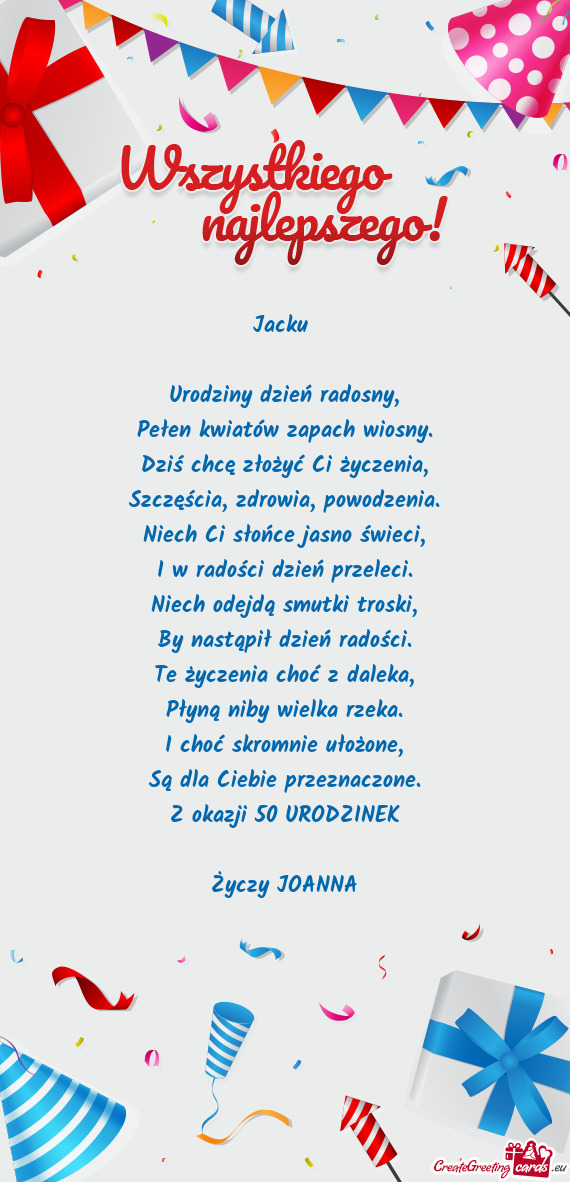 Z okazji 50 URODZINEK