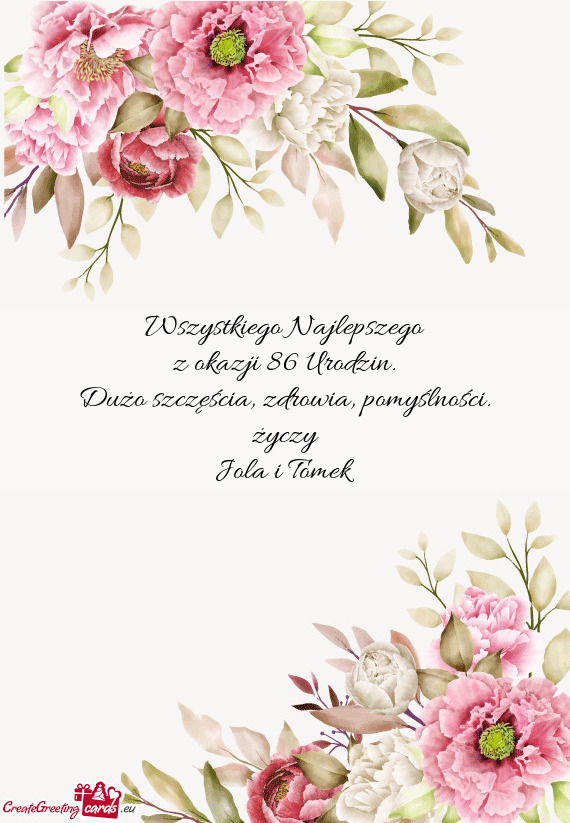 Z okazji 86 Urodzin
