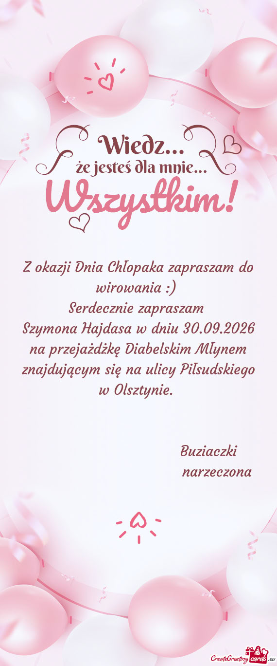 Z okazji Dnia Chłopaka zapraszam do wirowania :)