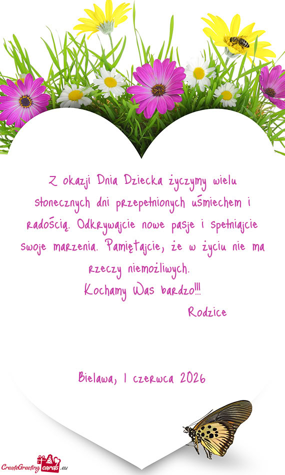 Z okazji Dnia Dziecka życzymy wielu słonecznych dni przepełnionych uśmiechem i radością. Odkry