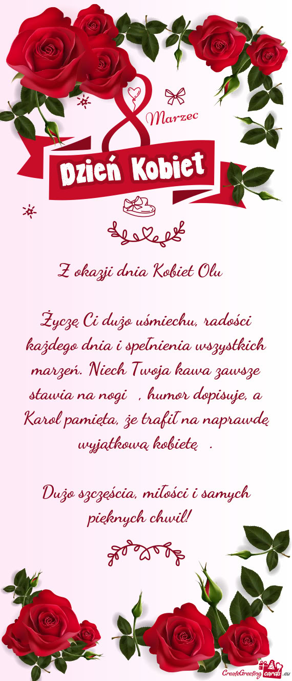 Z okazji dnia Kobiet Olu 🌷