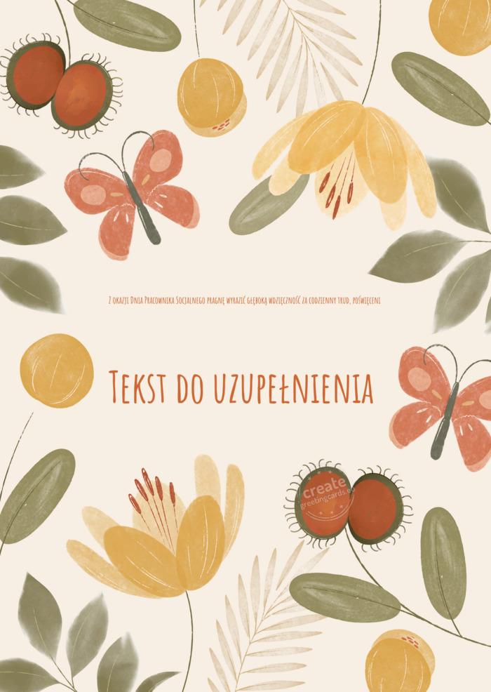 Z okazji Dnia Pracownika Socjalnego pragnę wyrazić głęboką wdzięczność za codzienny trud, po