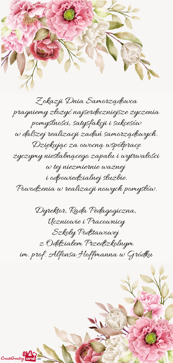 Z okazji Dnia Samorządowca