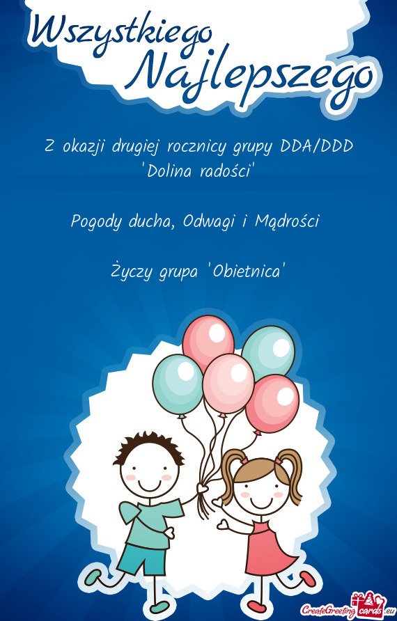 Z okazji drugiej rocznicy grupy DDA/DDD "Dolina radości"