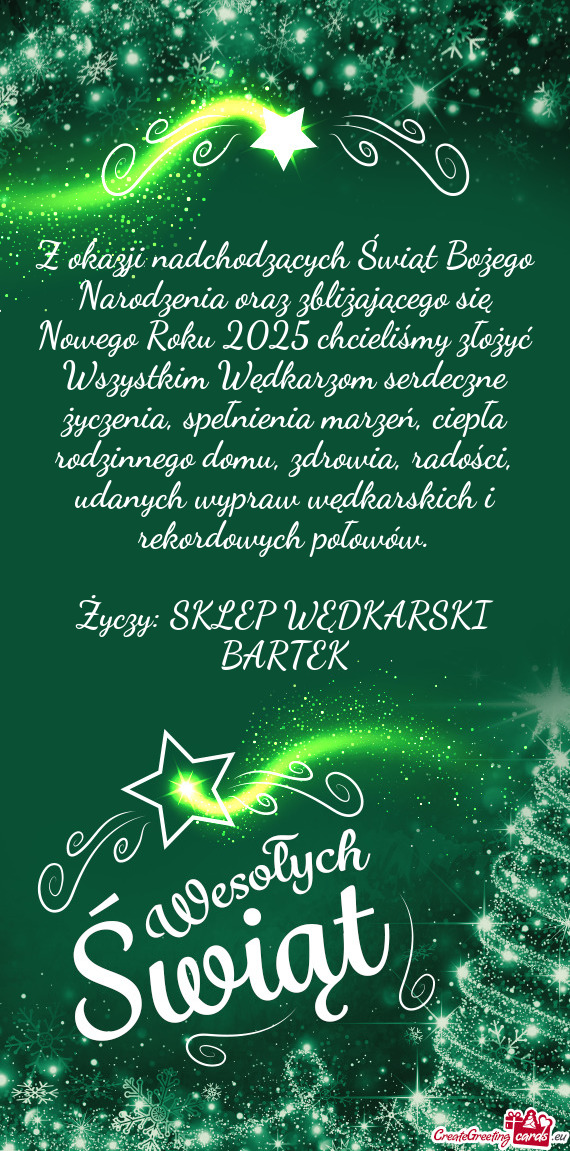 Z okazji nadchodzących Świąt Bożego Narodzenia oraz zbliżającego się Nowego Roku 2025 chcieli