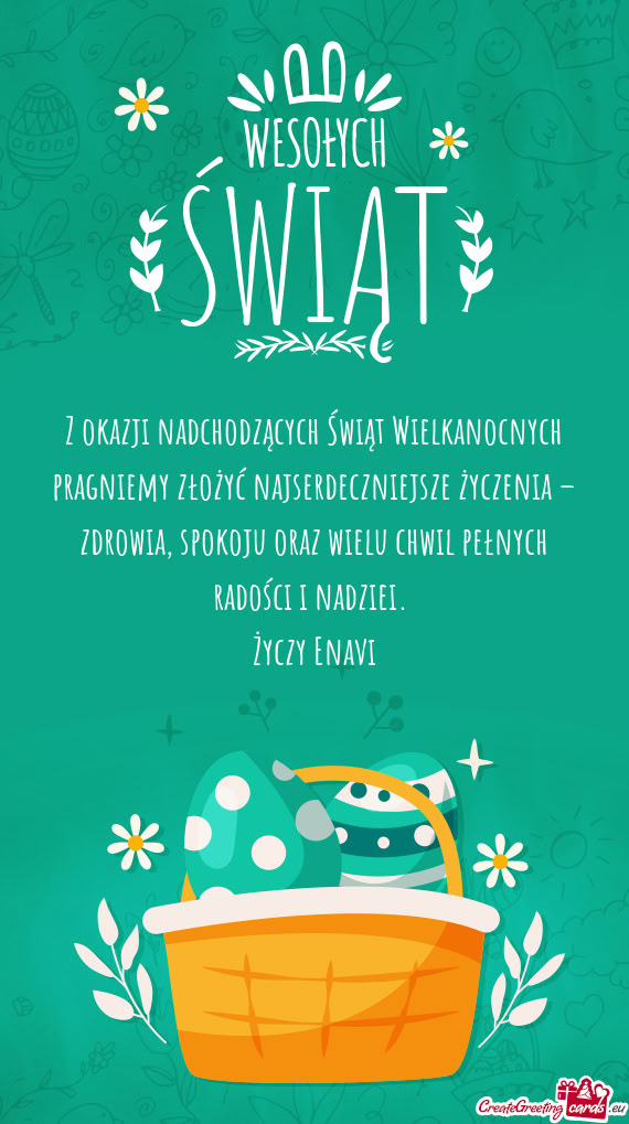 Z okazji nadchodzących Świąt Wielkanocnych pragniemy złożyć najserdeczniejsze życzenia – zd