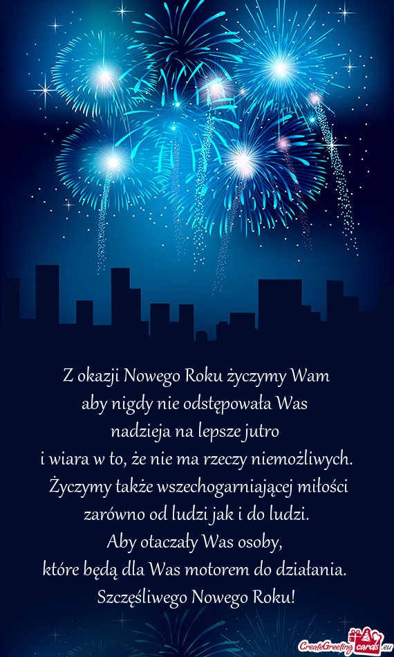 Z okazji Nowego Roku życzymy Wam