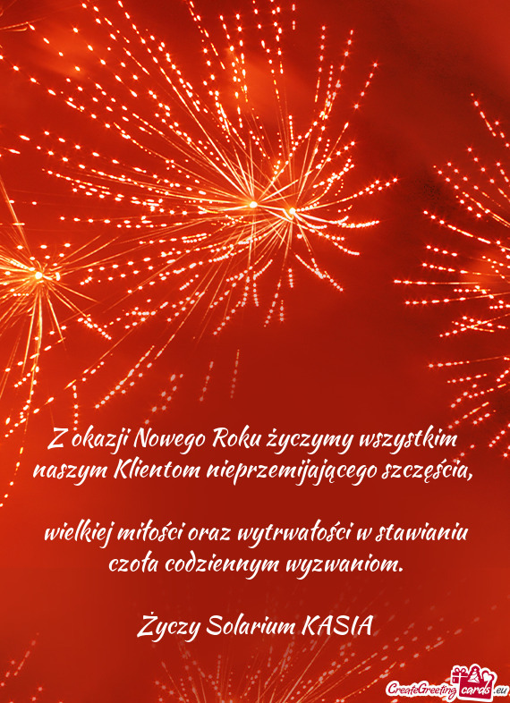 Z okazji Nowego Roku życzymy wszystkim