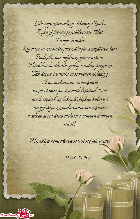 Z okazji pięknego jubileuszu 75lat