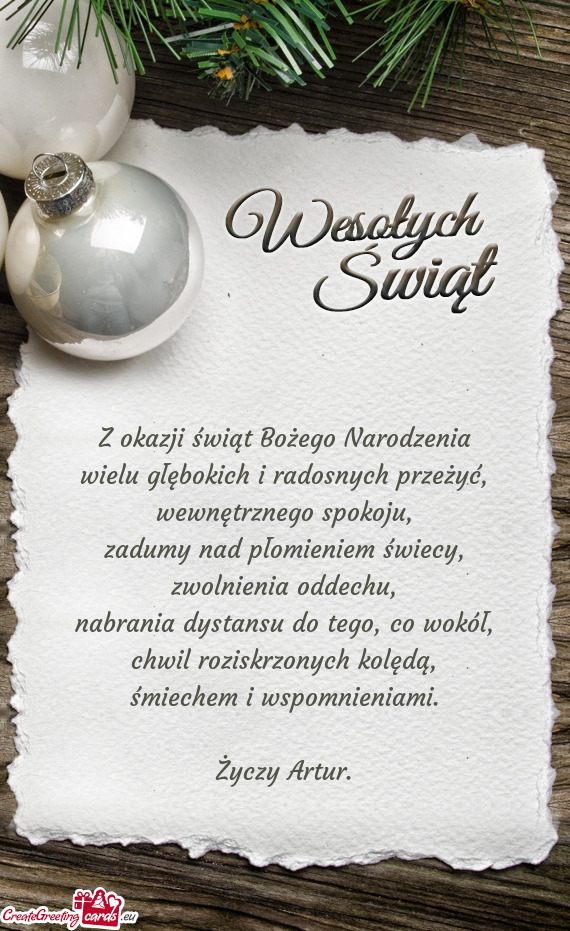 Z okazji świąt Bożego Narodzenia  wielu głębokich i radosnych przeżyć,