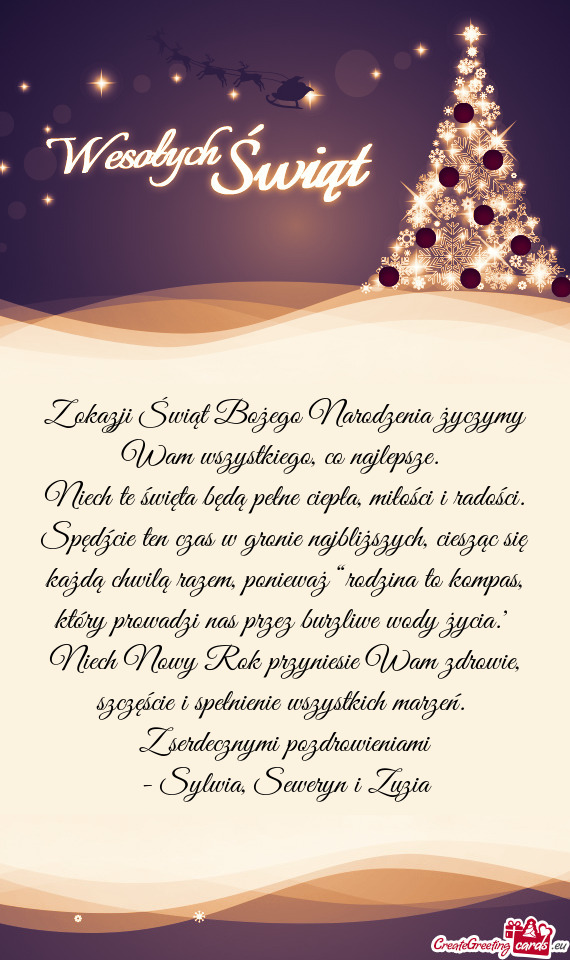 Z okazji Świąt Bożego Narodzenia życzymy Wam wszystkiego, co najlepsze
