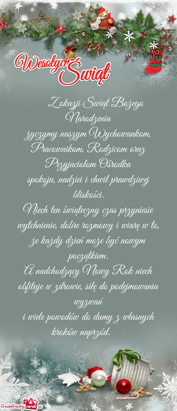 🎄 Z okazji Świąt Bożego Narodzenia