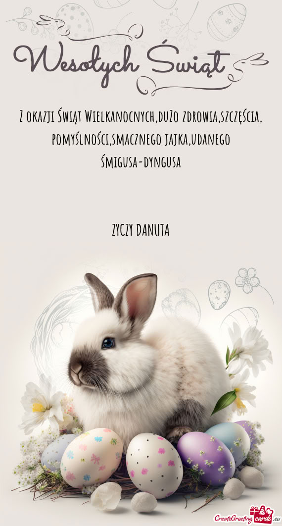 Z okazji Świąt Wielkanocnych,duZo zdrowia,szczęścia
