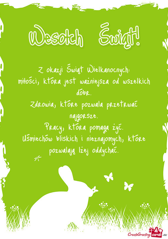 Z okazji Świąt Wielkanocnych:  miłości, która jest ważniejsza od