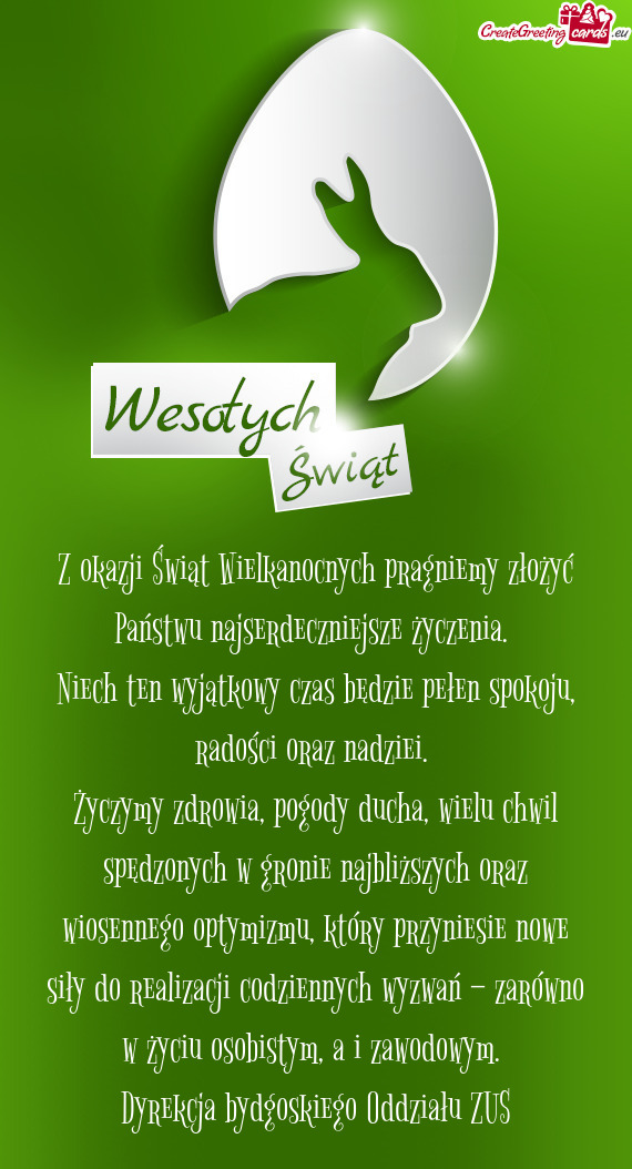 Z okazji Świąt Wielkanocnych pragniemy złożyć Państwu najserdeczniejsze życzenia