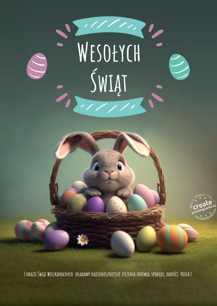 Z okazji Świąt Wielkanocnych składamy najserdeczniejsze życzenia zdrowia, spokoju, radości. Ni