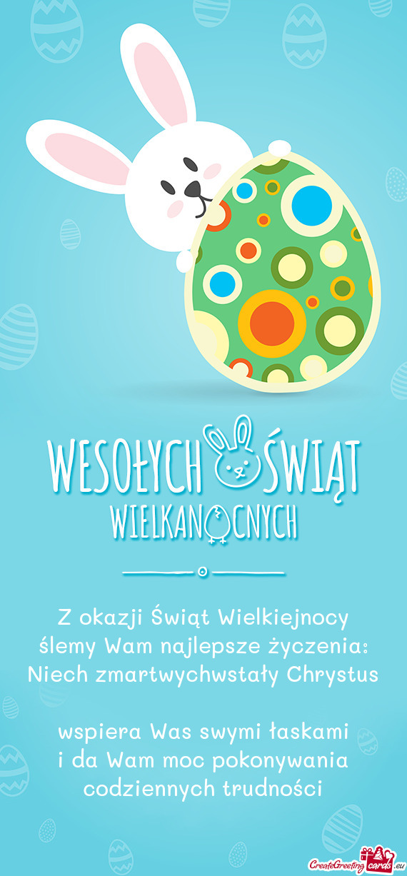 Z okazji Świąt Wielkiejnocy ślemy Wam najlepsze życzenia