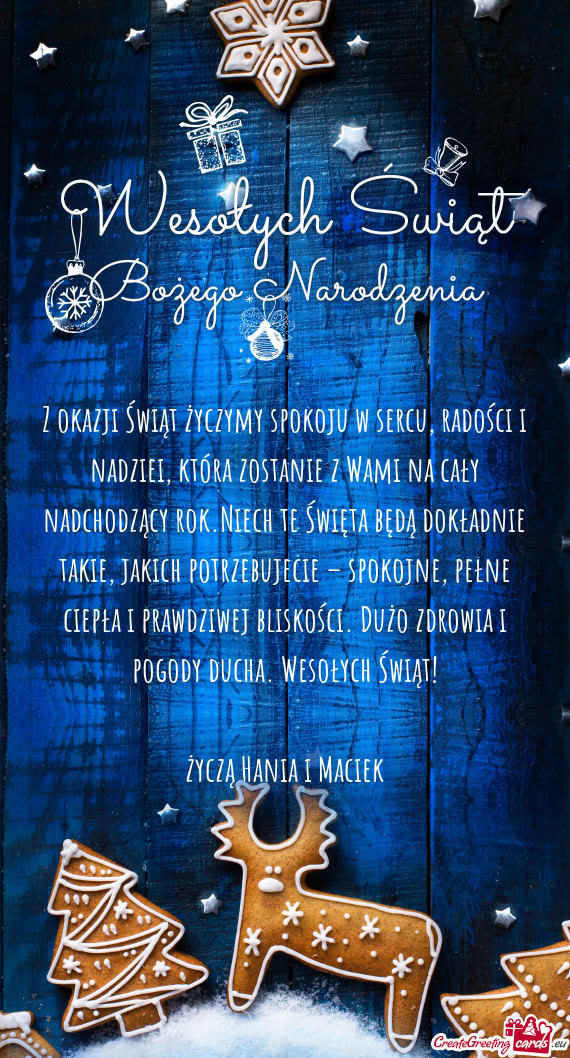 Z okazji Świąt życzymy spokoju w sercu, radości i nadziei, która zostanie z Wami na cały nadch