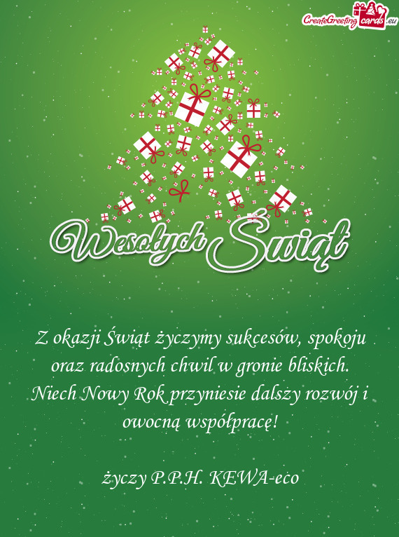 Z okazji Świąt życzymy sukcesów, spokoju oraz radosnych chwil w gronie bliskich. Niech Nowy Rok