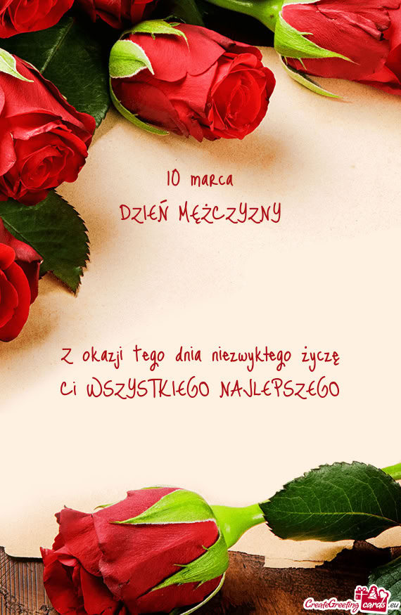 Z okazji tego dnia niezwykłego życzę Ci WSZYSTKIEGO NAJLEPSZEGO 😘😘😘