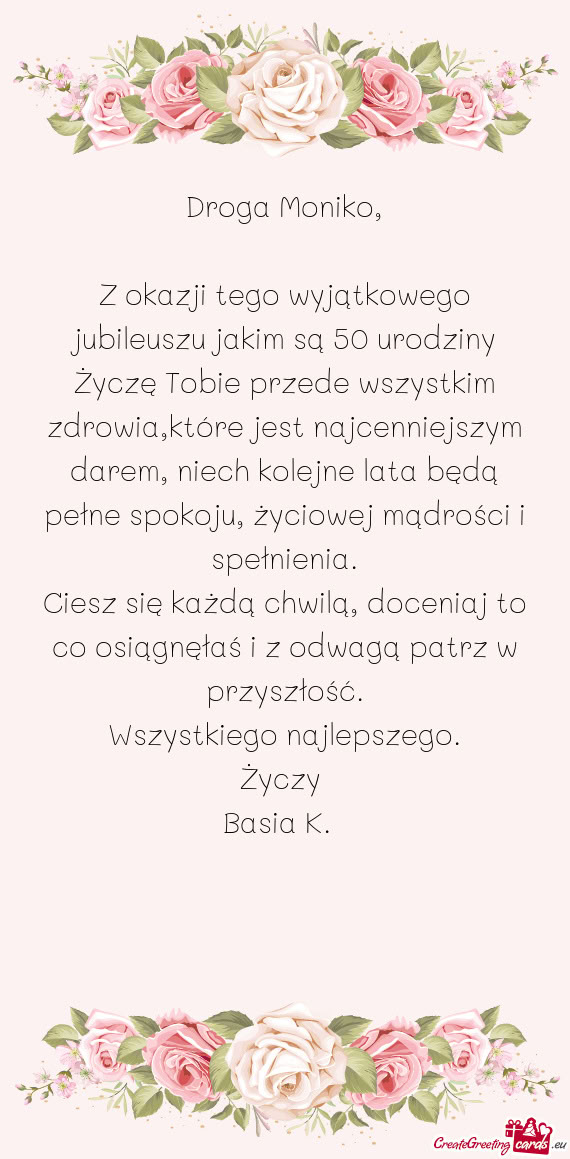 Z okazji tego wyjątkowego jubileuszu jakim są 50 urodziny