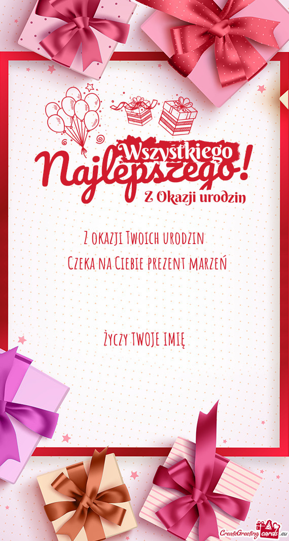 🥳 Z okazji Twoich urodzin 🥳