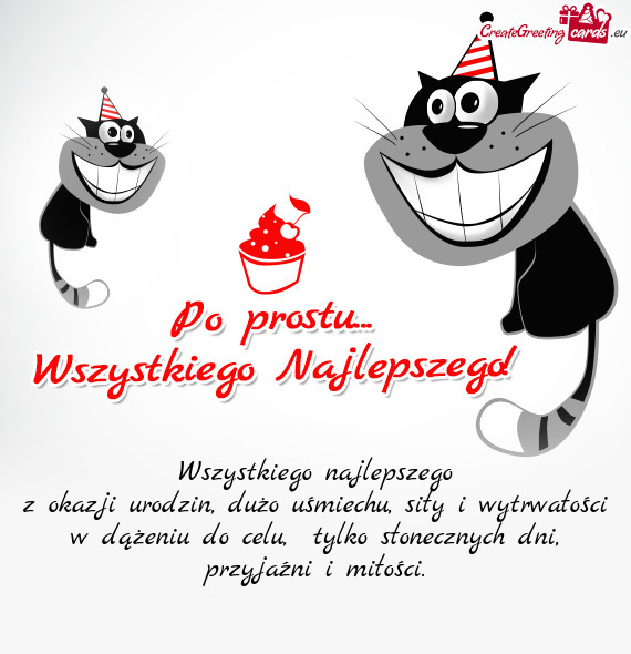 Z okazji urodzin, dużo uśmiechu, siły i wytrwałości w dążeniu do celu, tylko słonecznych dn