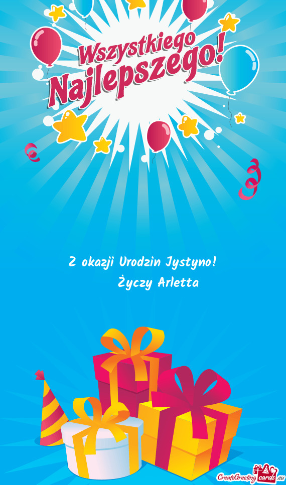 Z okazji Urodzin Jystyno