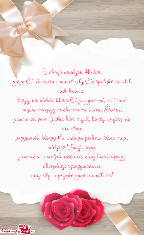 Z okazji urodzin Michał