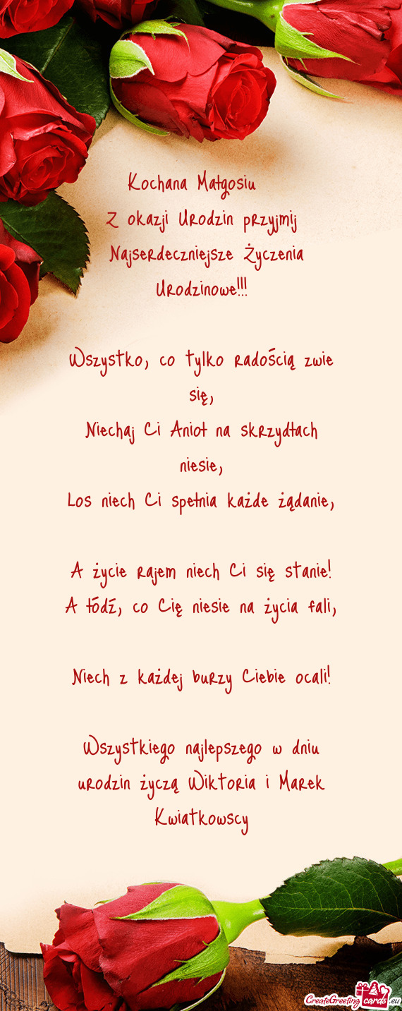 Z okazji Urodzin przyjmij