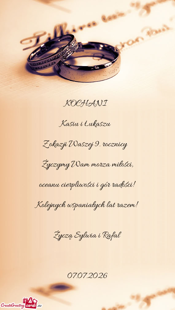 Z okazji Waszej 9. rocznicy❤️