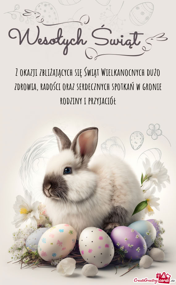 Z okazji zbliżających się Świąt Wielkanocnych dużo zdrowia, radości oraz serdecznych spotkań