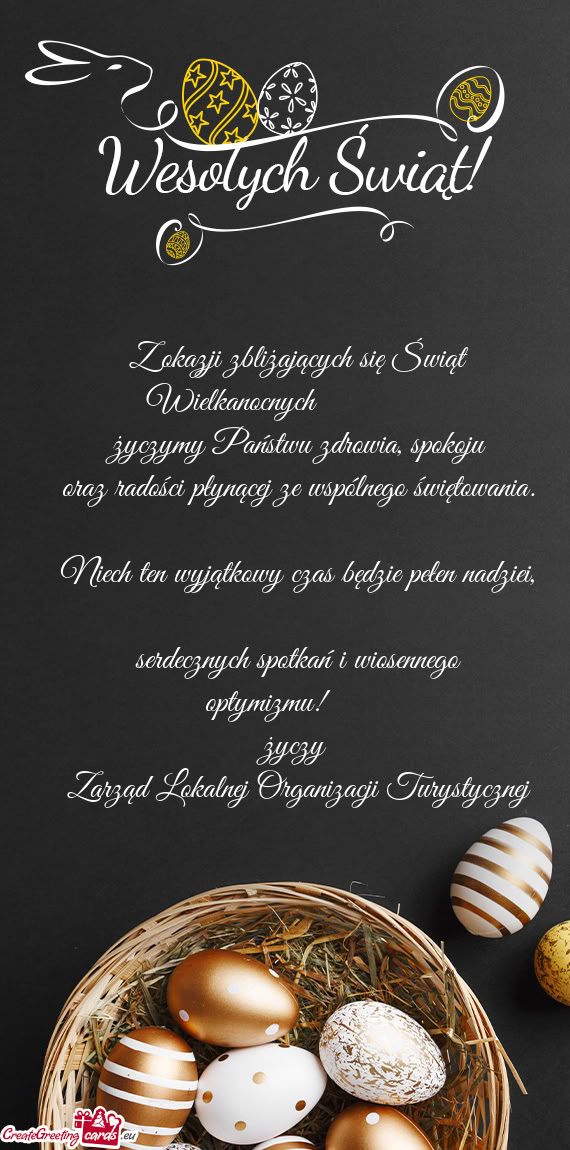 Z okazji zbliżających się Świąt Wielkanocnych🐣🐣🐥🐥 życzymy Państwu zdrowia
